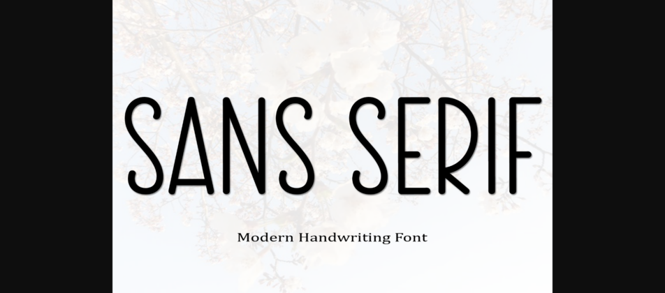 Modern Font Poster 4