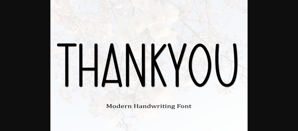 Modern Font Poster 7