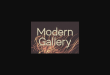 Modern Gallery Font Poster 1