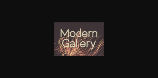Modern Gallery Font Poster 1