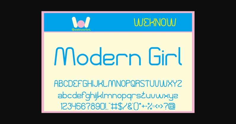 Modern Girl Font Poster 3