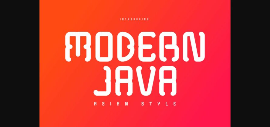 Modern Java Font Poster 3