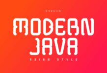 Modern Java Font Poster 1