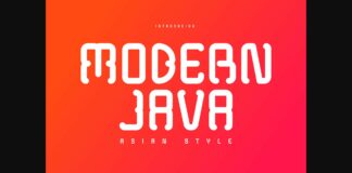 Modern Java Font Poster 1