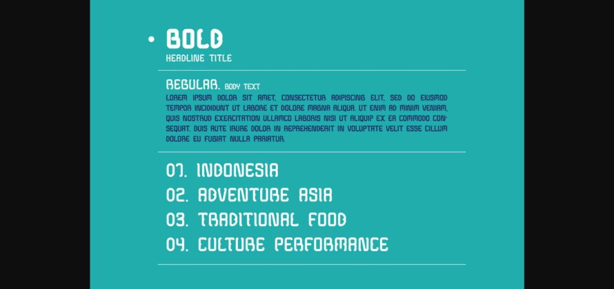 Modern Java Font Poster 6