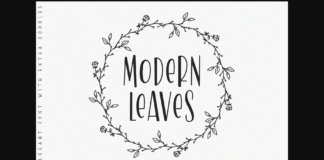 Modern Leaves Poster 1