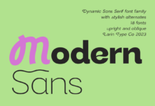 Modern Sans Font Poster 1