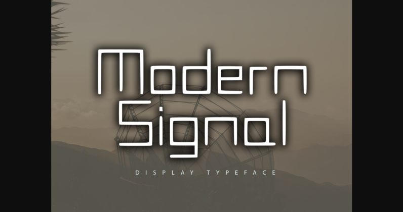 Modern Signal Font Poster 3