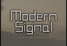 Modern Signal Font Poster 1
