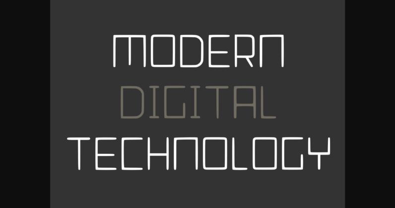Modern Signal Font Poster 5