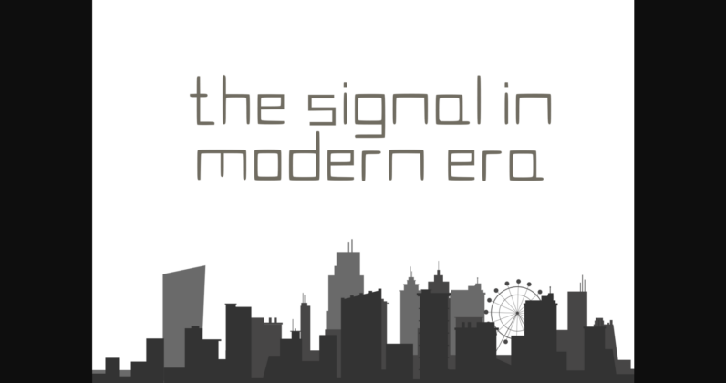 Modern Signal Font Poster 6