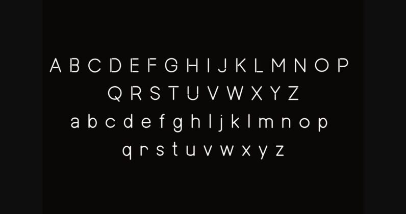 Modern Sky Font Poster 9