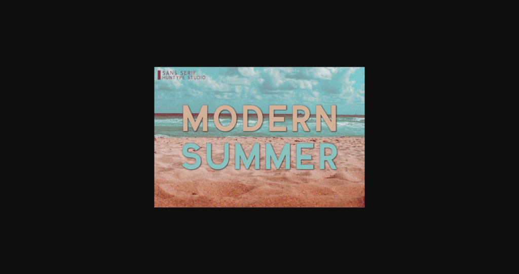 Modern Summer Font Poster 3