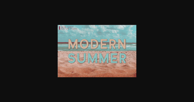 Modern Summer Font Poster 1