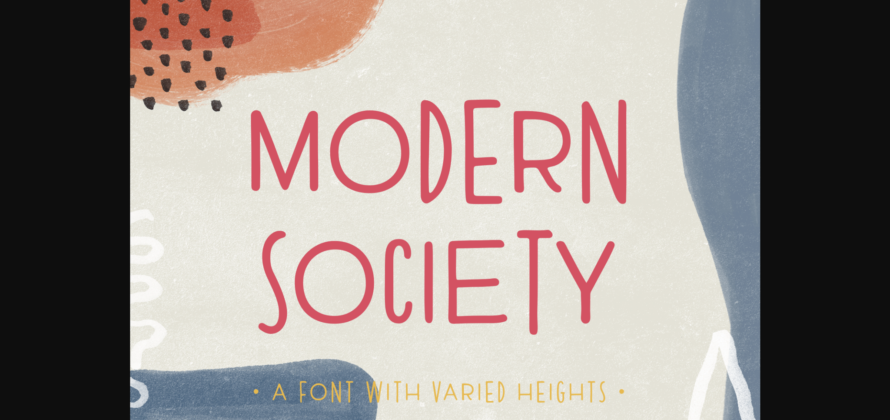 Modern Society Font Poster 3