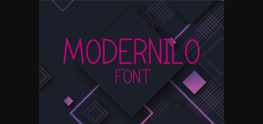 Modernilo Font Poster 3