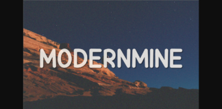 Modernmine Font Poster 1