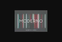 Moderno Font Poster 1