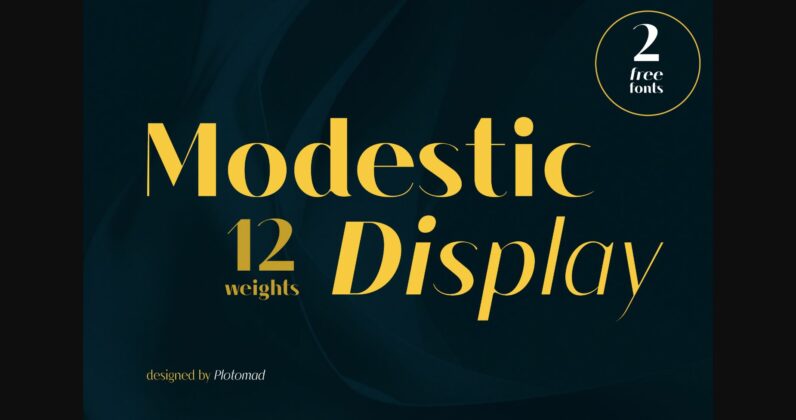 Modestic Display Font Poster 3