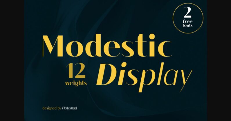 Modestic Display Font Poster 1