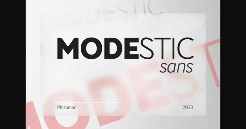 Modestic Font Poster 3