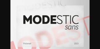 Modestic Font Poster 1