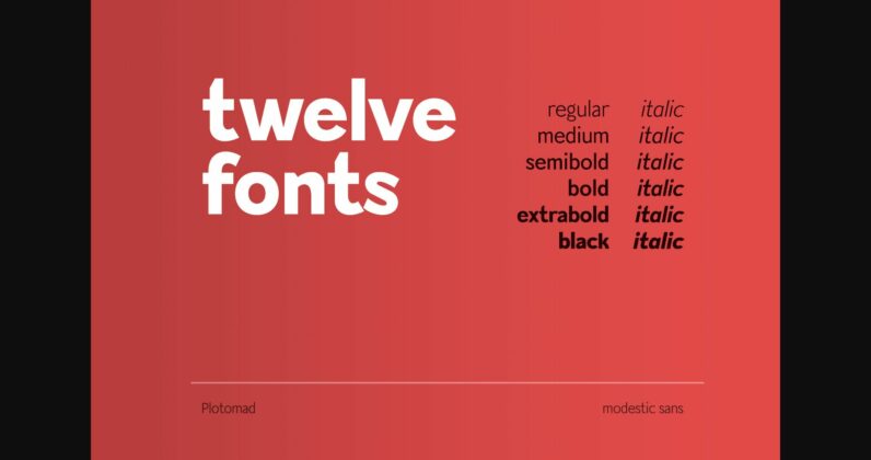 Modestic Font Poster 4