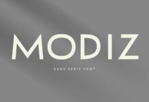 Modiz Font Poster 1
