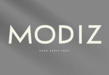 Modiz Font Poster 1