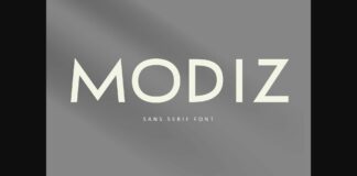 Modiz Font Poster 1