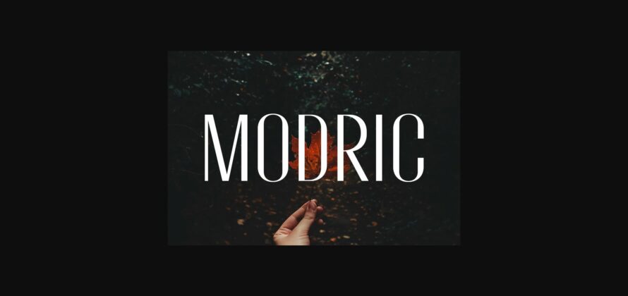 Modric Font Poster 3