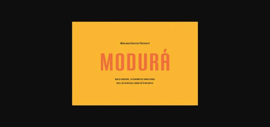 Modura Font Poster 3