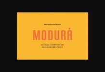 Modura Font Poster 1