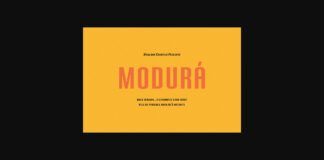 Modura Font Poster 1
