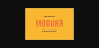 Modura Font Poster 1