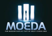 Moeda Font Poster 1