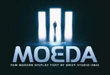Moeda Font Moeda Font Poster 1