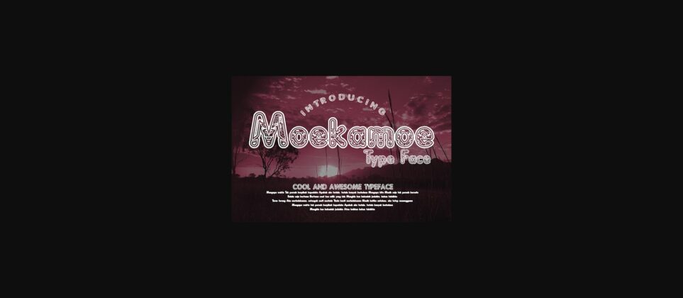 Moekamoe Font Poster 1