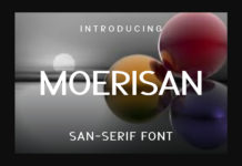 Moerisan Font Poster 1