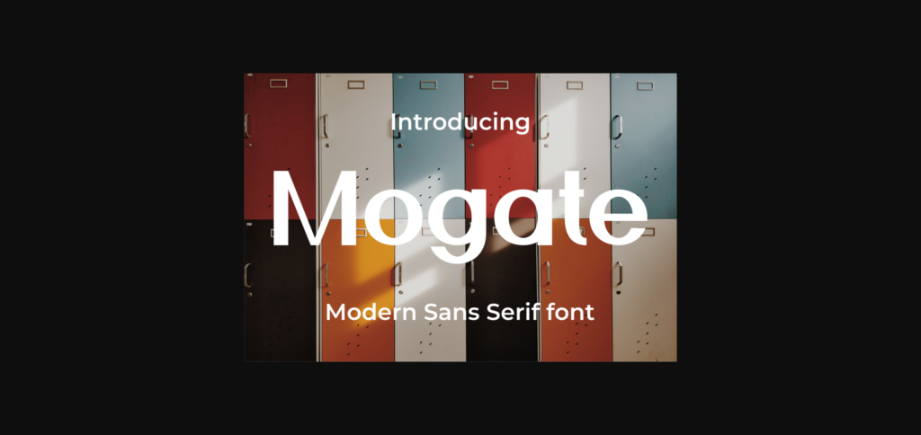 Mogate Font Poster 3