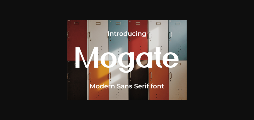 Mogate Font Poster 3