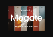 Mogate Font Poster 1