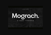 Mograch Font Poster 1