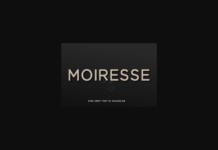 Moiresse Font Poster 1