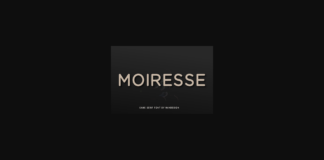 Moiresse Font Poster 1