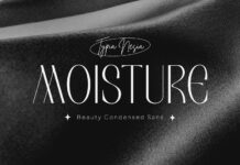 Moisture Font Poster 1
