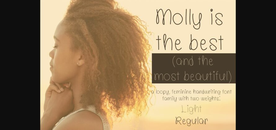 Molly is the Best Font Poster 3