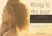 Molly is the Best Font Poster 1