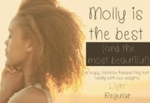 Molly is the Best Font Poster 1