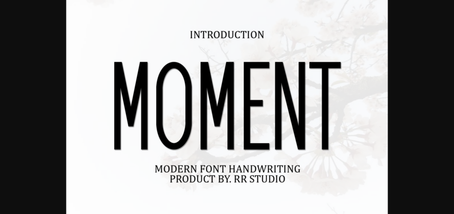 Moment Font Poster 3